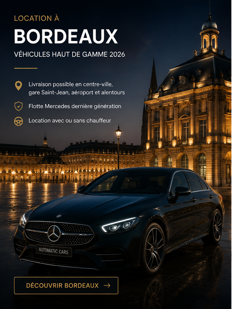 Location voiture haut de gamme Bordeaux Automatic Cars